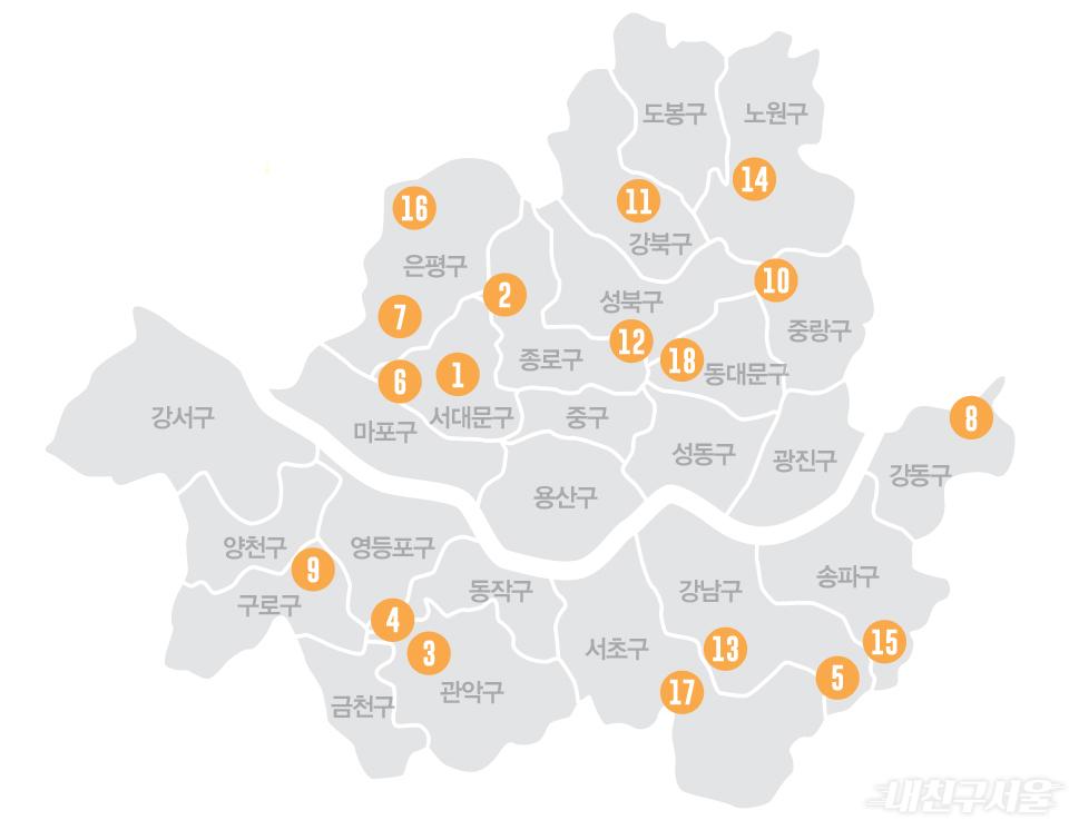 우리동네 가까운 하천들