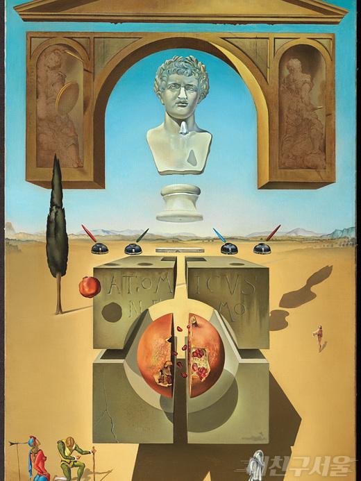 <네로의 코 주위의 탈물질화 Dematerialization Near the Nose of Nero>, 1947 ⓒ Salvador Dali, Fundacio Gala-Salvador Dali, SACK, 2021